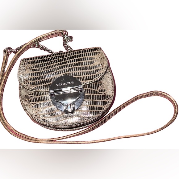 Michael Michael KorsLeather Minaudière Crossbody Small Mini - Picture 1 of 7
